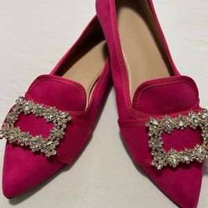 Juliet Holy pointed to Ballet flats